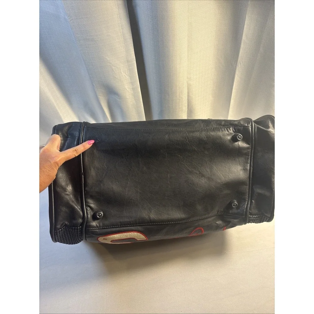 Vintage‎ Dale Earnhardt Leather Travel Duffle Bag Nascar #3 GM Goodwrench Racing